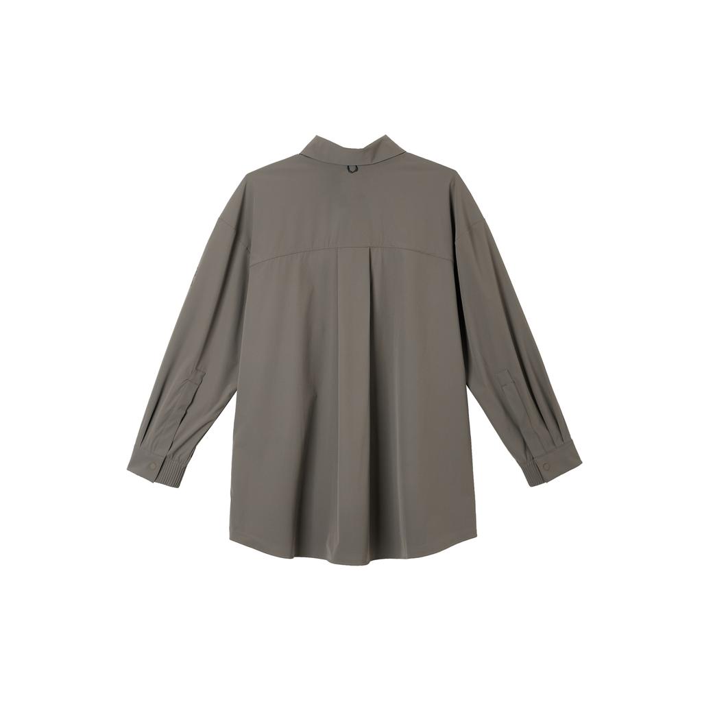 Nike Dri Fit Shirt Women's Ore Gray/Baroque Brown HQ0237-004
