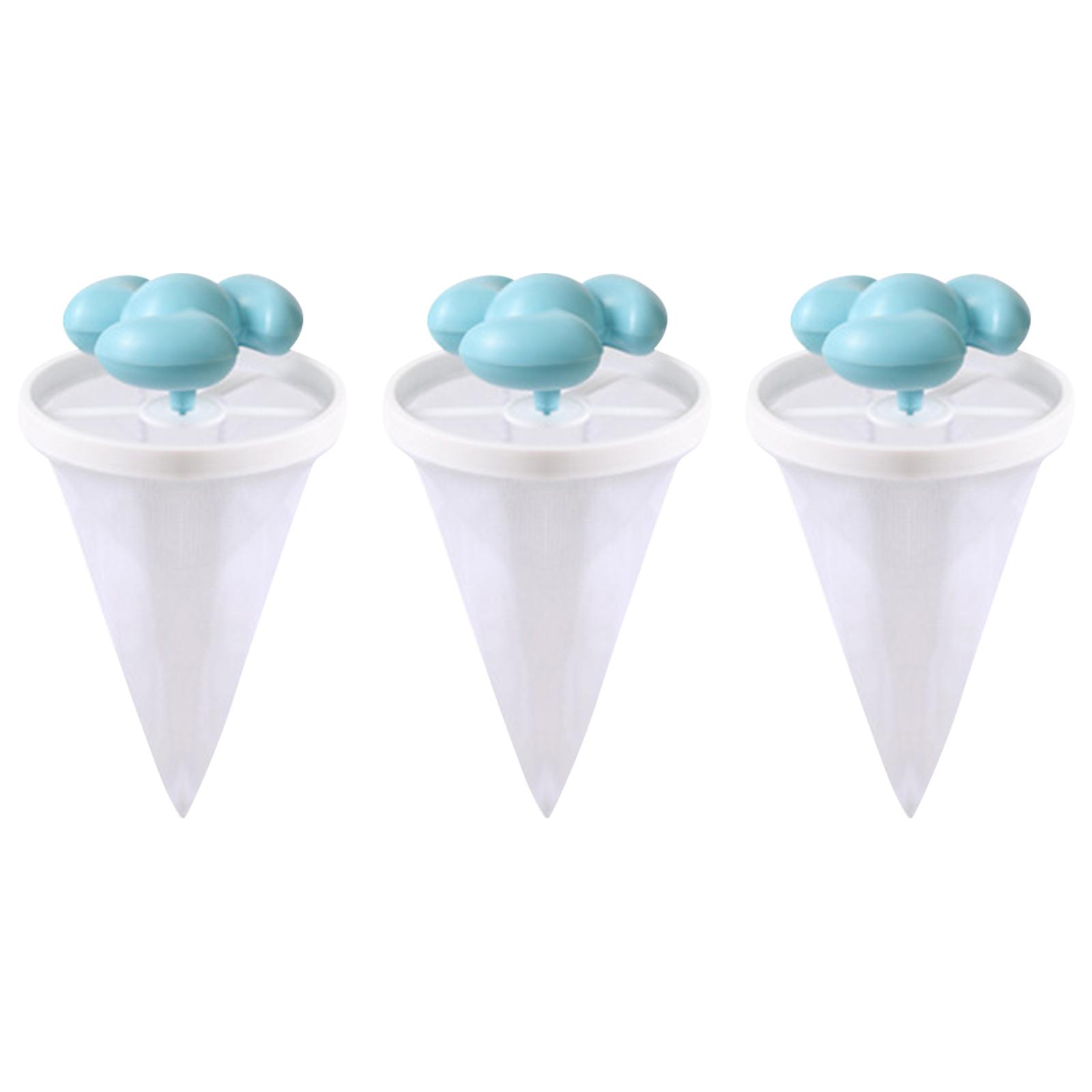 

3-Pack Floating Hair Filters, Upgraded Floating Hair Collector, Washing Machine Lint Filter, Reusable Pet Hair Remover For Home Use One Size синий