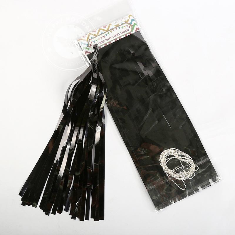 5Pcs/Packs Paper/Foil Tassel Diy Set Garland Ribbon Balloons Baby Shower Birthdays Party Wedding Decoration Balloon Accessories