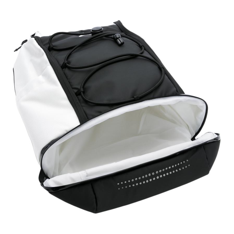 Jordan 32L Fashion Simple Zipper Closure Polyester Backpack Unisex backpack Black White JD2533003AD001