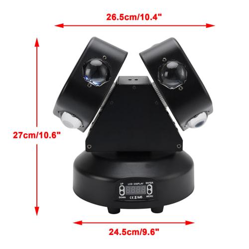 Bruce & Shark 120W 8-LED Moving Stage Light, High Brightness, Party Light, Disco Light, DMX Mode, 13 Channels, AC95V-235V, Disco Light for Performance