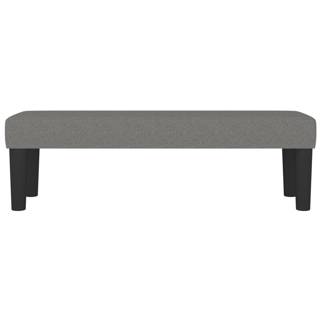 Vidaxl Bench, Dark Gray, 100X30X30 Cm, Upholstered with Fabric