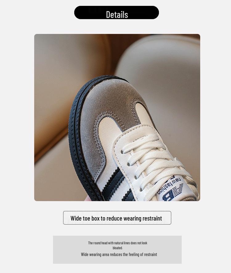 Children's Retro Sports Shoes - Soft Sole Running & Skate Shoes for Boys and Girls, Autumn 2026 Collection