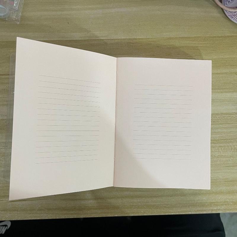 Macaron Verdicktes Notizbuch 400 Seiten Große Kapazität Transparente Kunststoffhülle Notizbuch Schüler Büro Schreibjournal