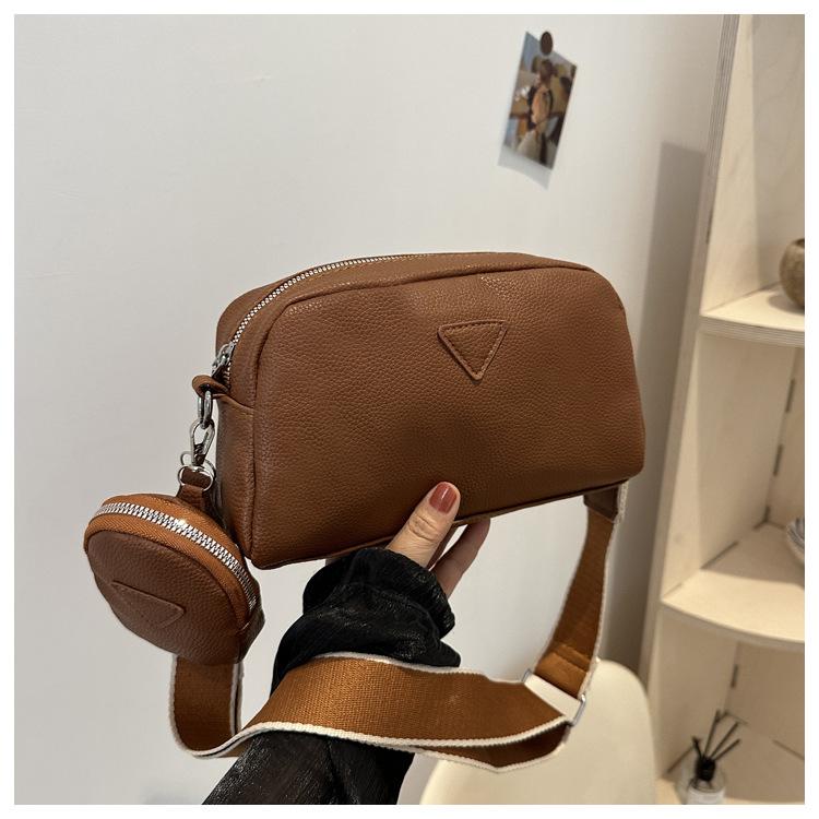 

Весна 2024 года, модная простая дизайнерская сумка с косой лямкой, сумка через плечо из искусственной кожи, модная женская сумка