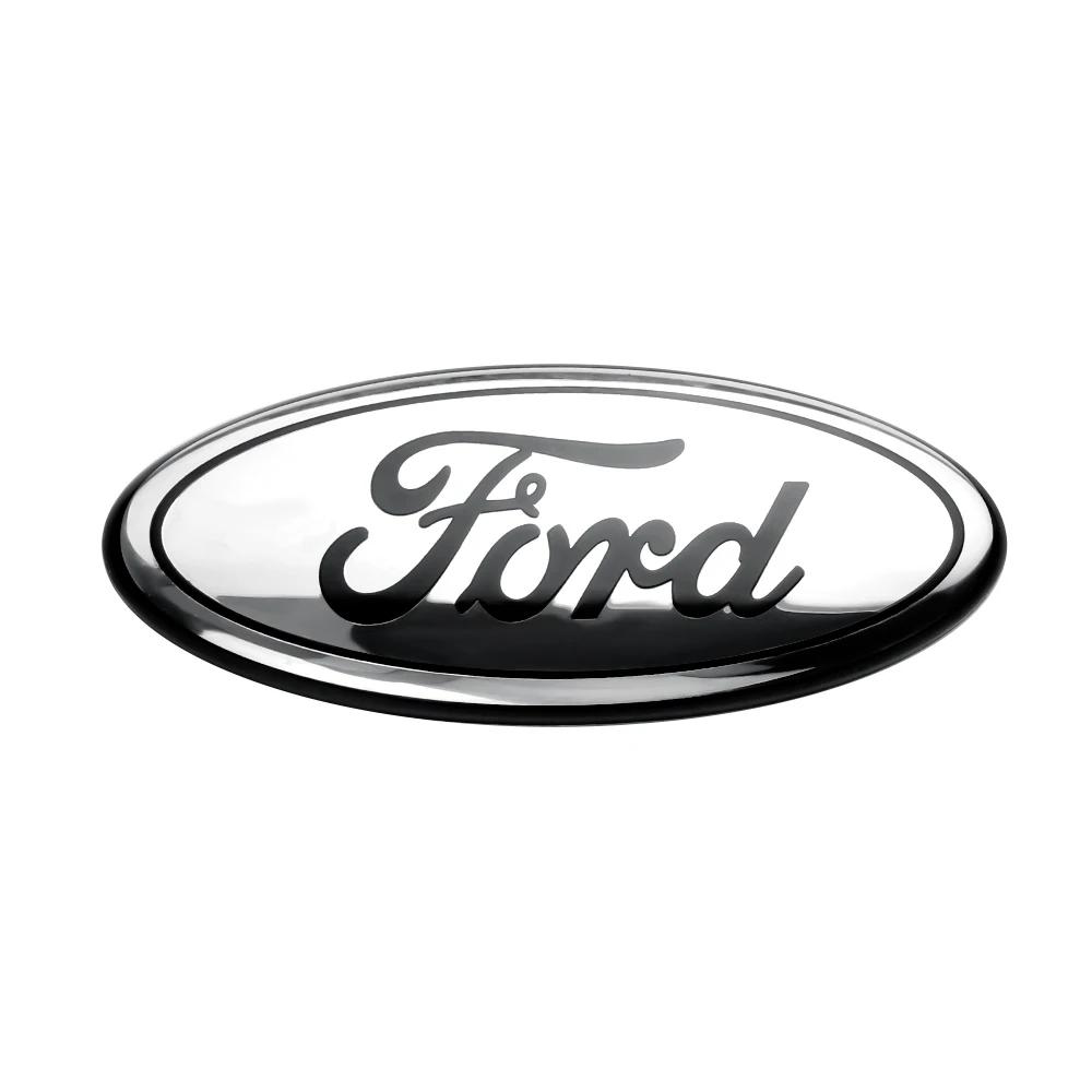 QZKW1 Replace Type Car Rear Trunk Badges Lid Emblem Front Rear Logo For Ford Fiesta Mondeo Fusion Explorer Escape Shelby Edge Kuga