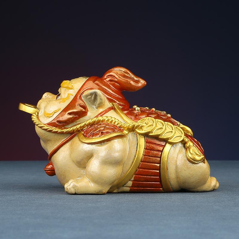 Color Three-Legged Golden Copper Toad Home Counter Office Desk Surface Panel Decoration Opening Gift