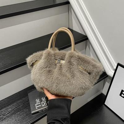 Women's New Plush Handbag Messenger Bag