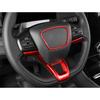 Car Steering Wheel Horn Button Panel Trim For Ford Mach-E - Bright Red