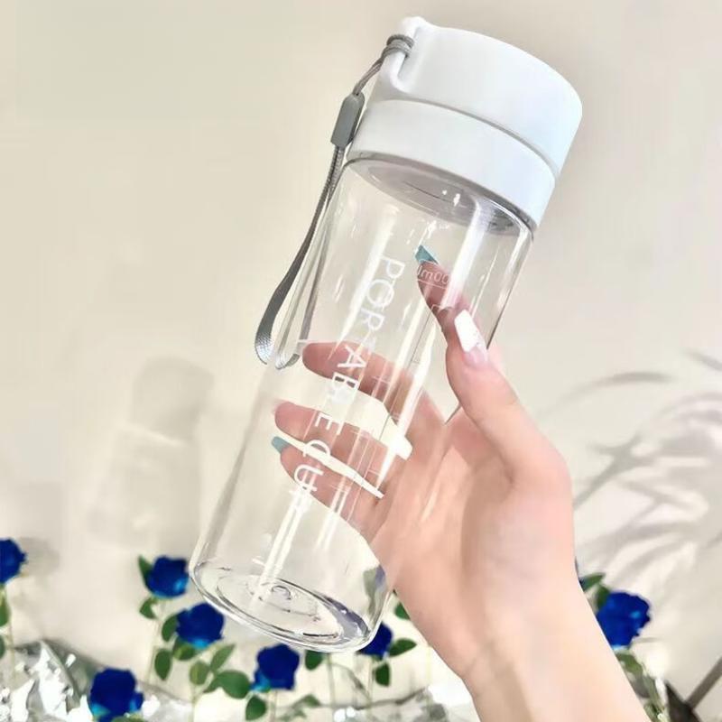 Summer Plastic Cup Large Capacity Portable Kettle With Rope Outdoor Tea Separation Sealed Leakproof Water Bottle