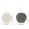 1PC Super Absorbent Chenille Towel Ball ,Quick Dry Thickened Kitchen Bathroom Towel with Hanging Loop.