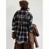 2024 Plaid Langarm Hemd Japanischen Hong Kong Stil Ins Lose Hemd Jungen Sommer Trendy Vielseitig Casual Mantel