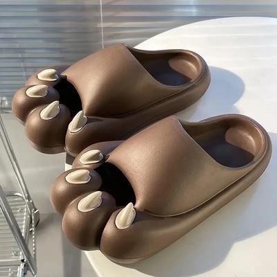 Pantoffels voor koppels Lichtgewicht EVA Zachte Zool Pantoffels Vrouwen Schattige Kattenpoot Klauw Pantoffels Comfort Huis Koppelslippers Slippers