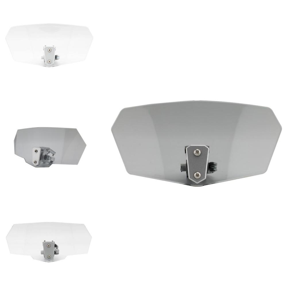 Durable Motorcycle Windshield Screen Available In Clear And Gray Variants