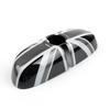 Black Union Jack Flag Rear View Mirror Cover For 14-21 BMW MINI Cooper F56 F55