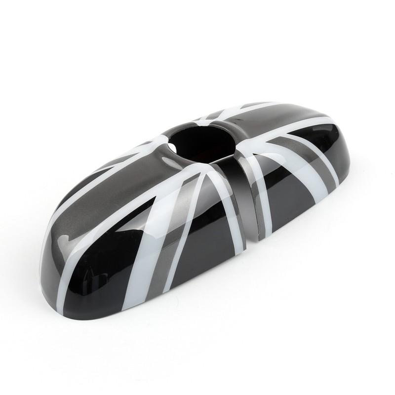 

Black Union Jack Flag Rear View Mirror Cover For 14-21 BMW MINI Cooper F56 F55