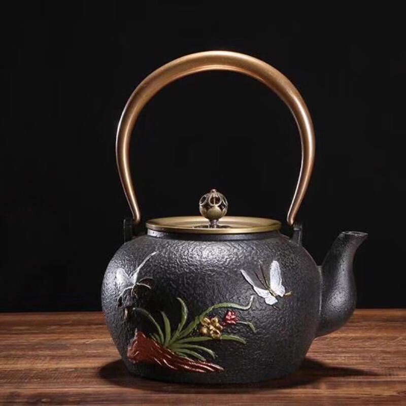 Taixige Painted Orchid Butterfly Gongfu Tea Kettle
