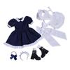 HiPlay 1/6 Female Soldier Maid Lolita Dress Set CD083D Short Blue Dress for Female Figures