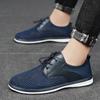 Men's hollow mesh shoes breathable soft sole one-pedal lazy shoes middle-aged and elderly father shoes casual men's shoes
