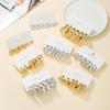 European American Bestseller Heart & C-Shaped Hoop Earrings Stud Set