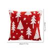 Christmas Cushion Cover Festival Pillow Case for Sofa Decor (Red Christmas Tree)