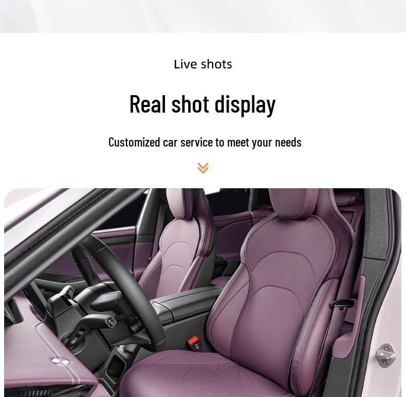 Four Seasons Universal Napa Leather Seat Cover for Xiaomi SU7 - Breathable Protective Cushion Accessory