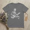 Unisexs TShirts Abraham Lincoln Playing Electric Guitar Funny Vintage Cotton Tee Short Sleeve T Shirts Crewneck Merch Printing