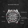 RUIMAS Top Luxury Quartz Wristwatch Men Silicone Large Dial Military Sports Watches Waterproof Luminous Date Reloj Hombre 311