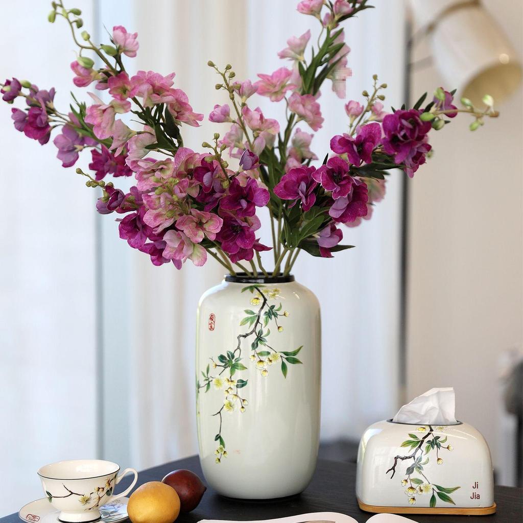 Antique-Style Chinese Ceramic Vase for Floral Display