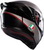 AGV K1 S Full Face Motorcycle LAP MATT XL Helmet, BLACK/GREY/RED, (61-62cm), 18394007034-XL