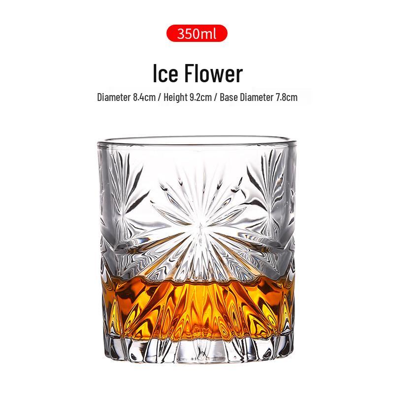 ZISIZ European Style Crystal Whiskey Glass