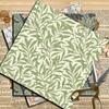 12 Sheets William Morris Patterned Paper with Double-sided Tape, Foldable Stickers, Gift Box Decoration, and Background Pattern