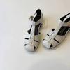 Sheepskin Version Round Head Leather Retro Roman Sandals Women's Summer Wear Thick Heel Low Heel Pig Cage Shoes Hollow Casual Bag Head