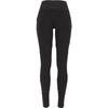 Leggings - URBAN CLASSICS - INTERLOCK HIGH - Noir - Slim - 95% Coton, 5% Élasthanne