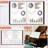 2 Stück Kunstmappe Präsentationsmappe A3 Displaybuch Mappe 40 Fächer mit Klarsichtfolie A3 Displaybuch für Malerei
