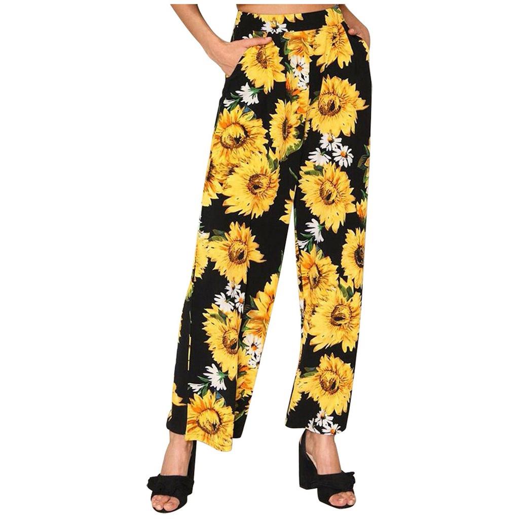 Buy FOK Women Sunflower Loose Hot Pants 