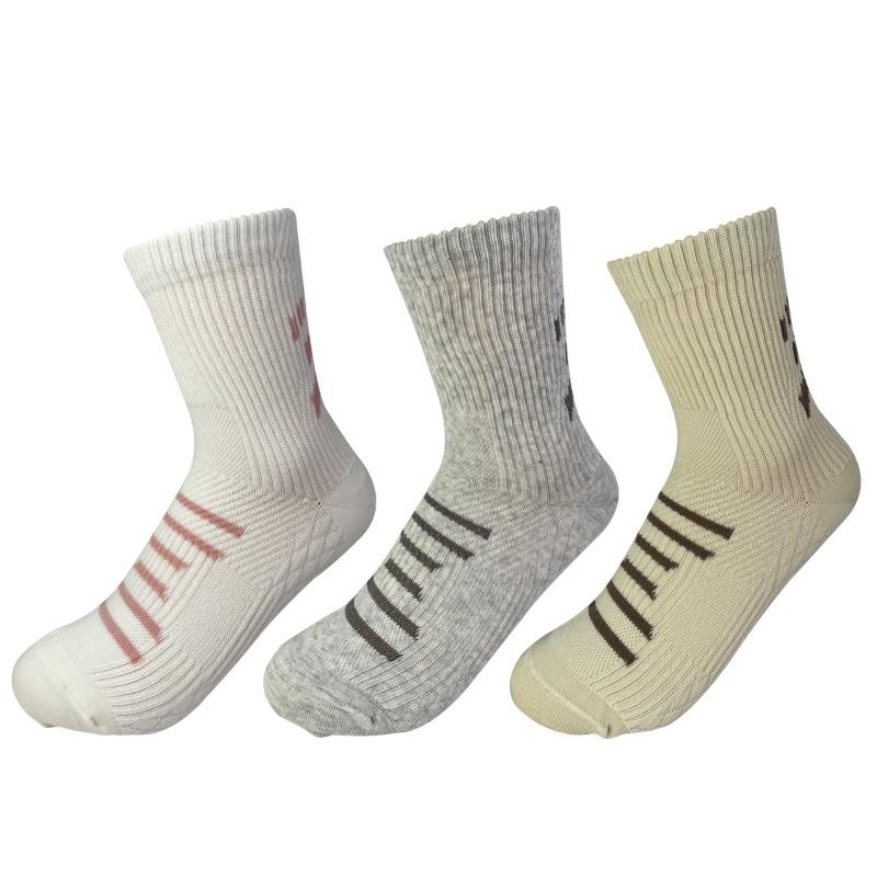 5 Pairs of Sports Socks: Women's Mid-calf Running Socks for Autumn and Winter, Massage Soles, Boneless Sweat-absorbing Women's Basketball Socks