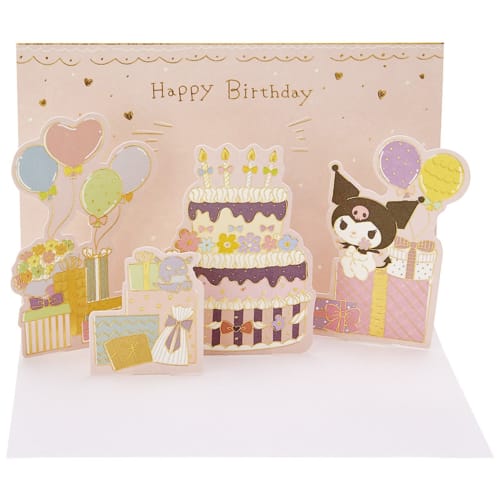 Sanrio Message Card Kuromi Cake and Party Greeting Card Can be shipped overseas BD141-3 SANRIO 734381