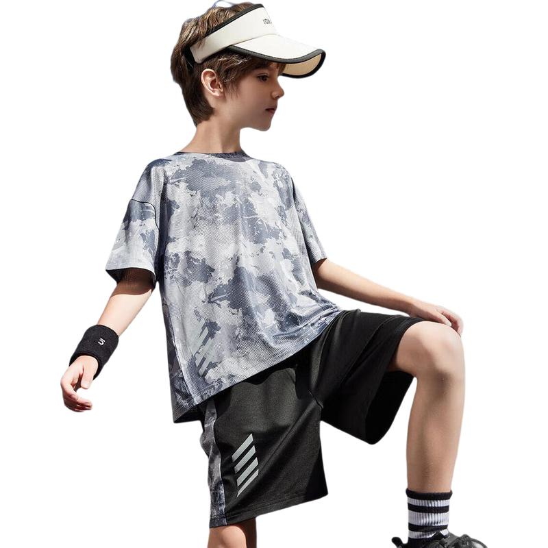 ASK JUNIOR Boys' Summer Athletic T-shirt & Shorts Set
