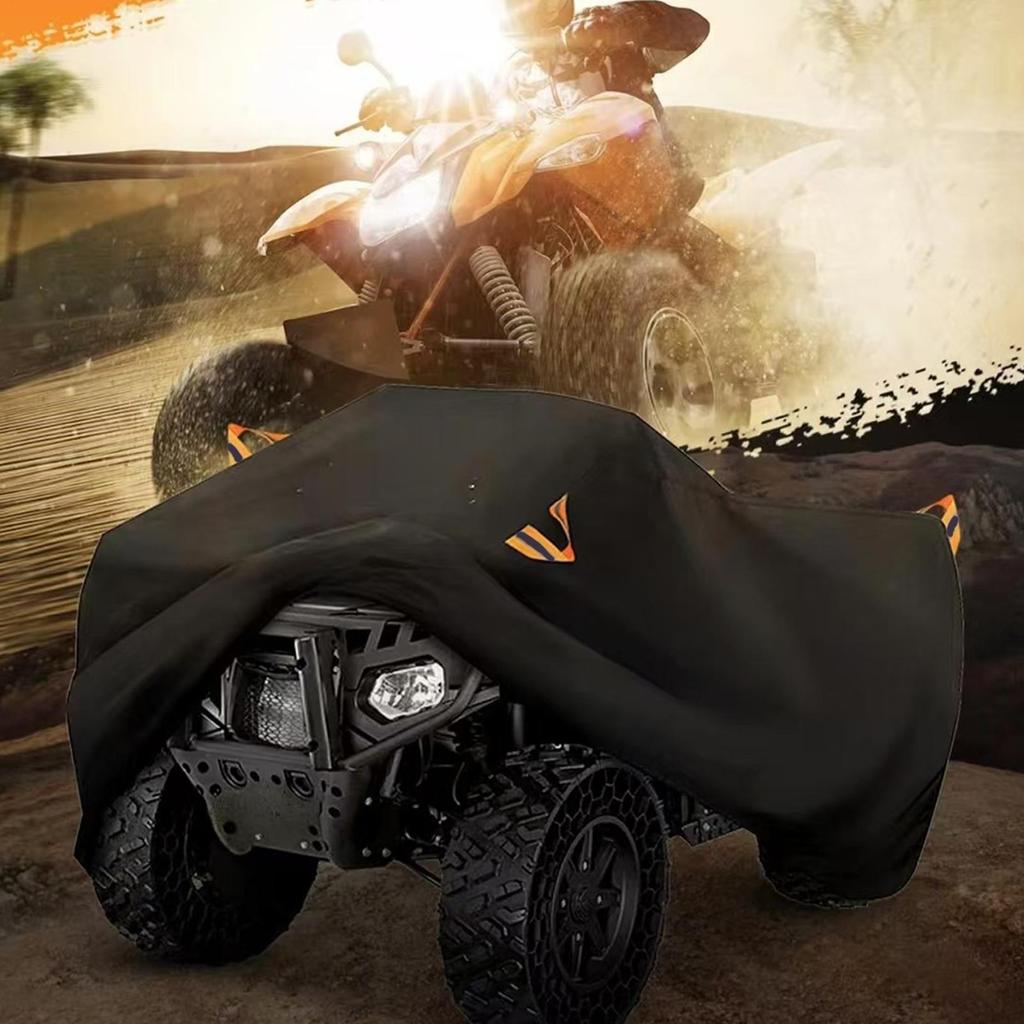 ATV Covers Waterproof Outdoor Heavy Duty Tear-Resistant Tarp Windproof ATV Covers for Rainy Weather Summer Sun Exposure Winter