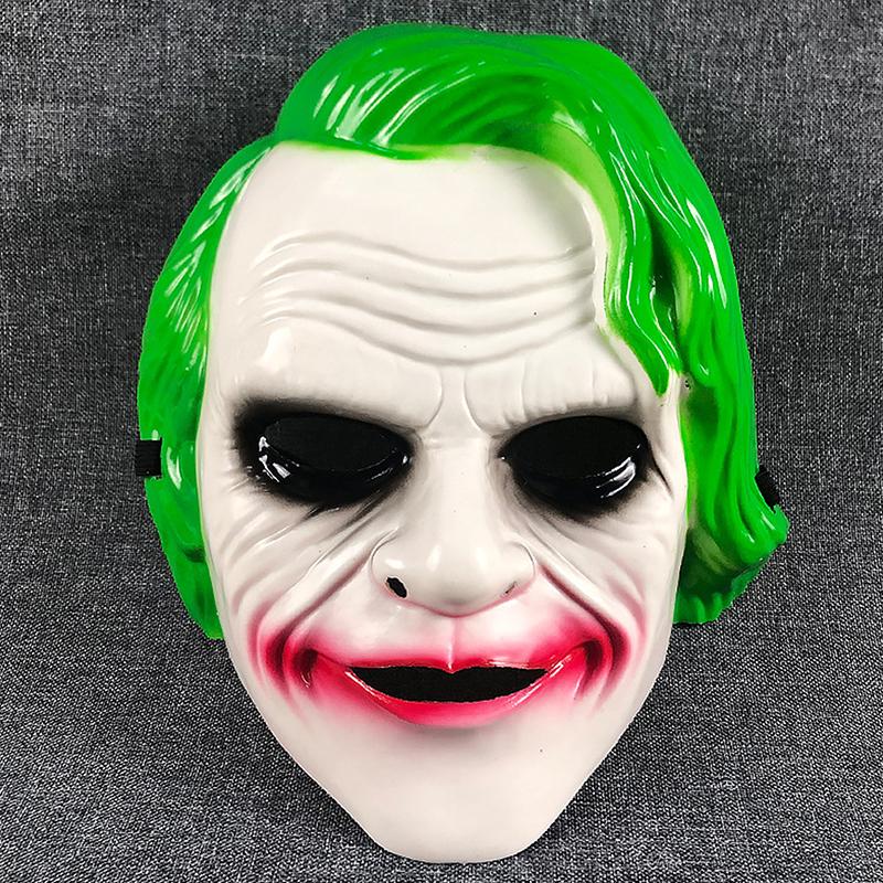 

Halloween Joker Mask Cosplay Clown Costume Party Props Full Face Funny Terror Decoration Costume Accessories as the picture