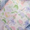 Floral Printed Ribbon with Wire Edges, 5 Yards 6.3cm Wide Polyester Craft Ribbon for Gift Wrapping & Decor