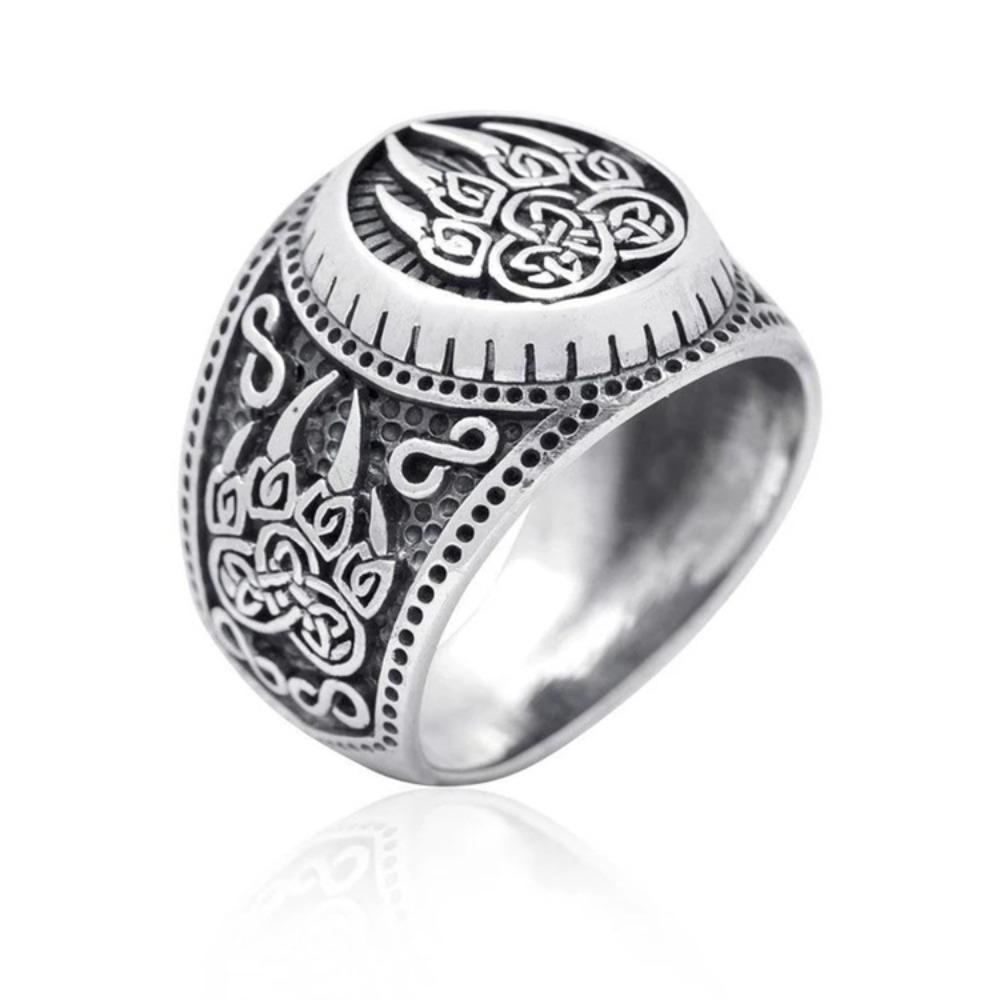 

Viking Bear Claw Ring 925 Sterling Silver Nordic Myth Retro Jewelry for Men Women No. 8
