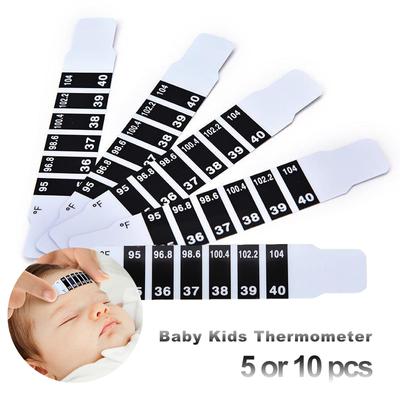5 eller 10 st Baby-barntermometer Återanvändbar flexibel pannvård för småbarn
