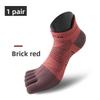 Men's women's sports five finger socks off-road marathon short tube socks outdoor running anti slip breathable split toe socks