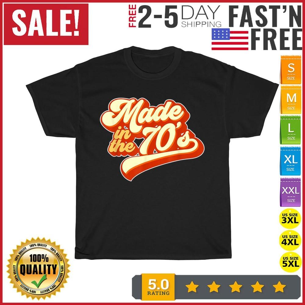 

Made in the 70s Retro Vintage T Shirt Men Fashion 2023 Women T Shirt Short NEW 3XL