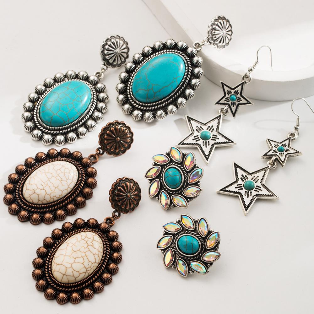 New Style Alloy Retro Geometric Vintage Earrings for Women