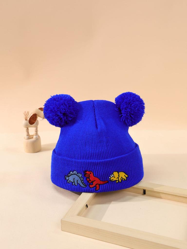 Knitted Hat Embroidery Various Candy Colors Men'S And Women'S Cold Hats Pullover Hats Couple Embroidery Knitted Wool Hats