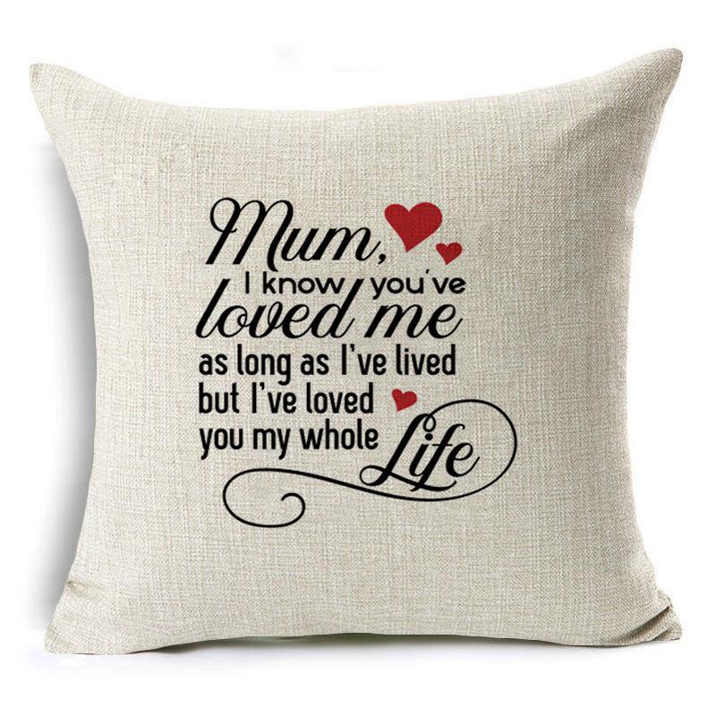 Love Letter Pattern Throw Pillow Covers With Digital Printing Of Short Plush Fabric Car-Shaped Sofa Cushion Home Decor