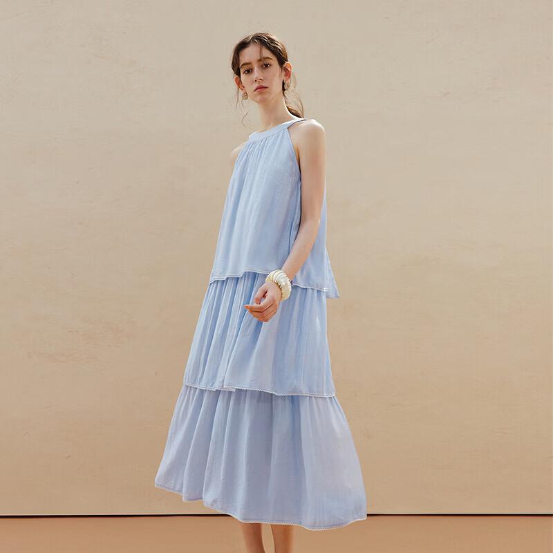 Женское летнее платье-миди на бретельках без рукавов INMAN XL